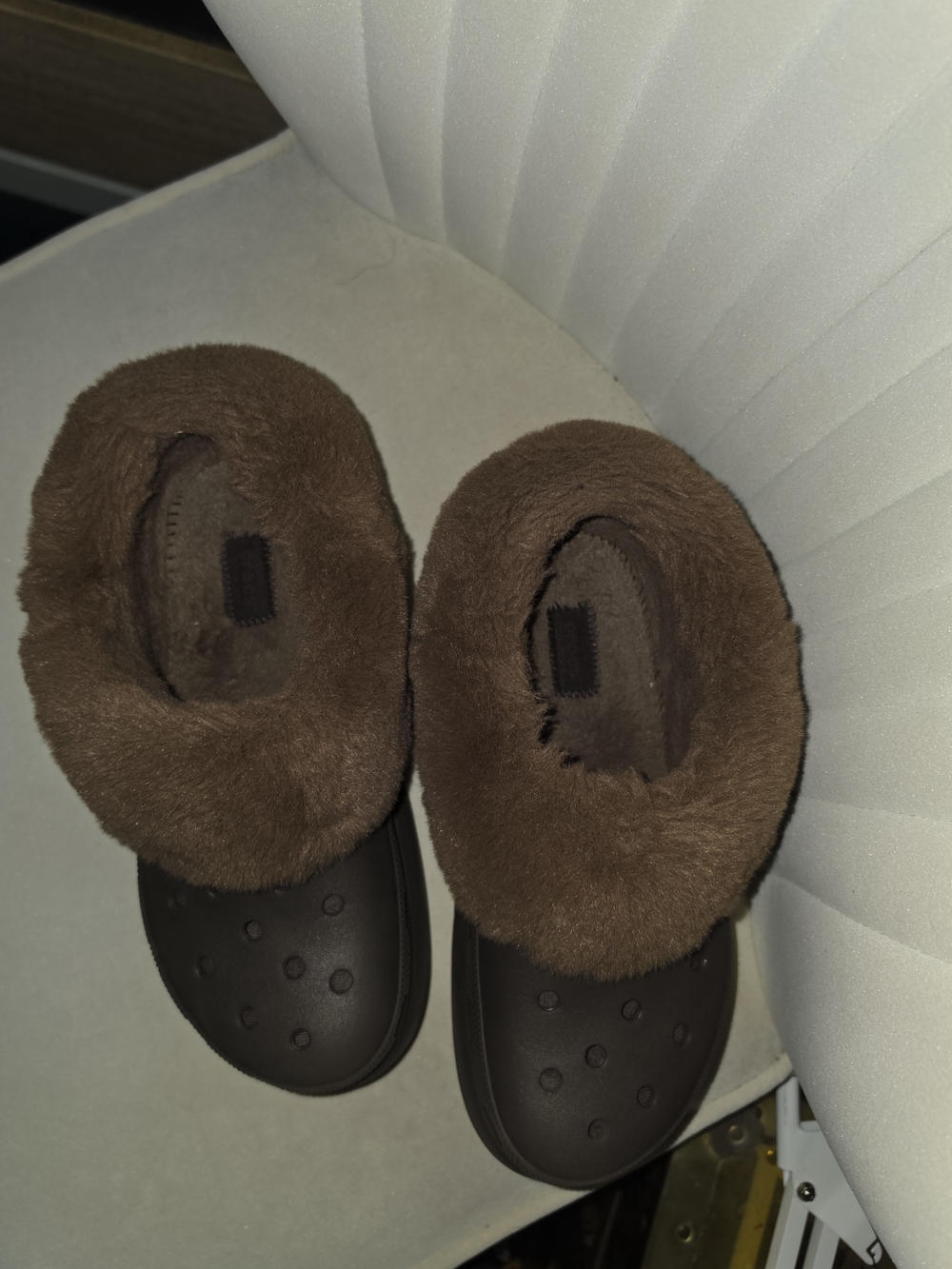 Furever Crocs Platform Brown 8 - Picture 2 of 6